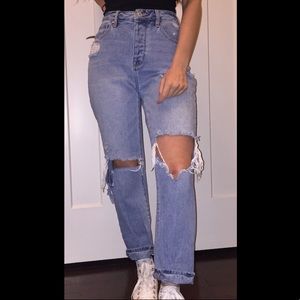 PacSun Distressed Mom Jeans